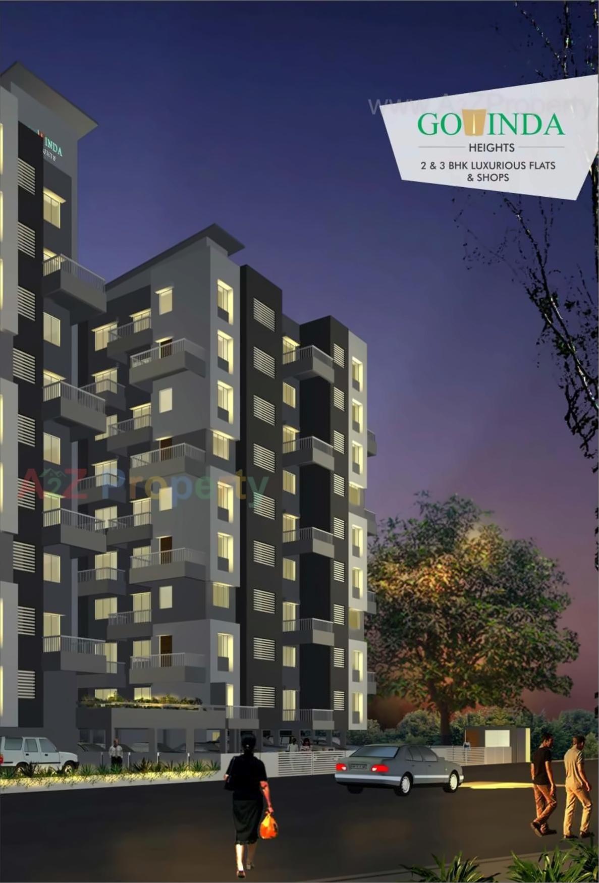 3D Elevation of real estate project Govinda Heights located at Nashik, Nashik, Maharashtra