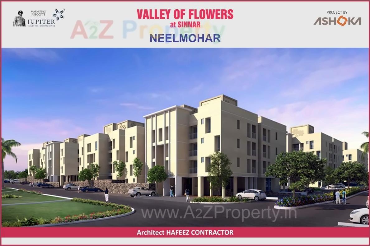 3D Elevation of real estate project Gulmohar A, B, C S located at Sinnar, Nashik, Maharashtra