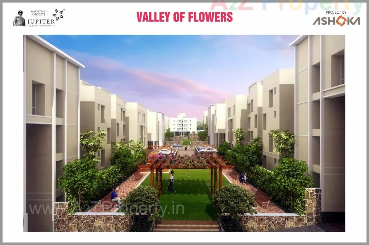 3D Elevation of real estate project Gulmohar A, B, C S located at Sinnar, Nashik, Maharashtra