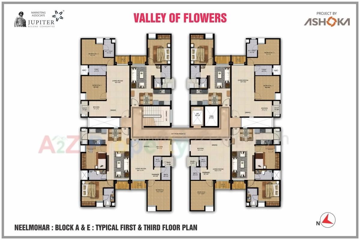Layout of real estate project Gulmohar A, B, C S located at Sinnar, Nashik, Maharashtra