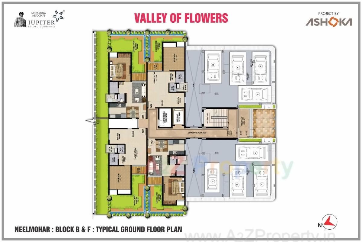 Layout of real estate project Gulmohar A, B, C S located at Sinnar, Nashik, Maharashtra