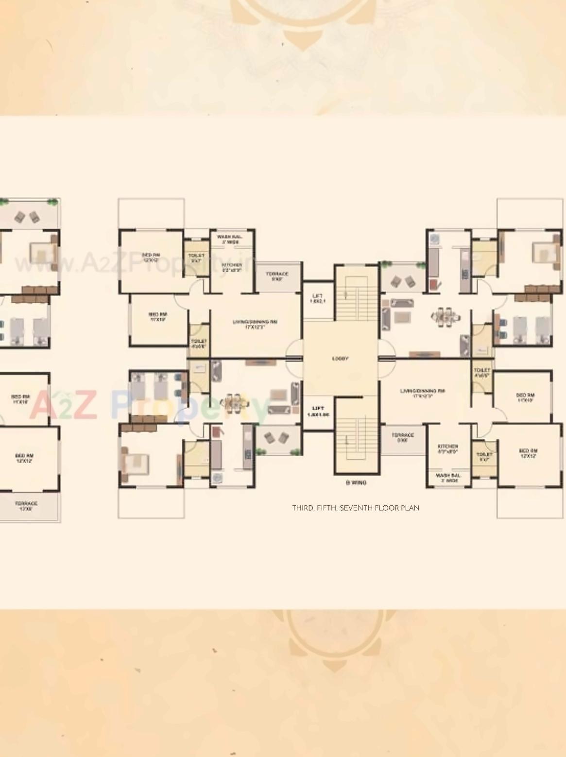 Layout of real estate project Hari Bhakti located at Deolali-cb, Nashik, Maharashtra