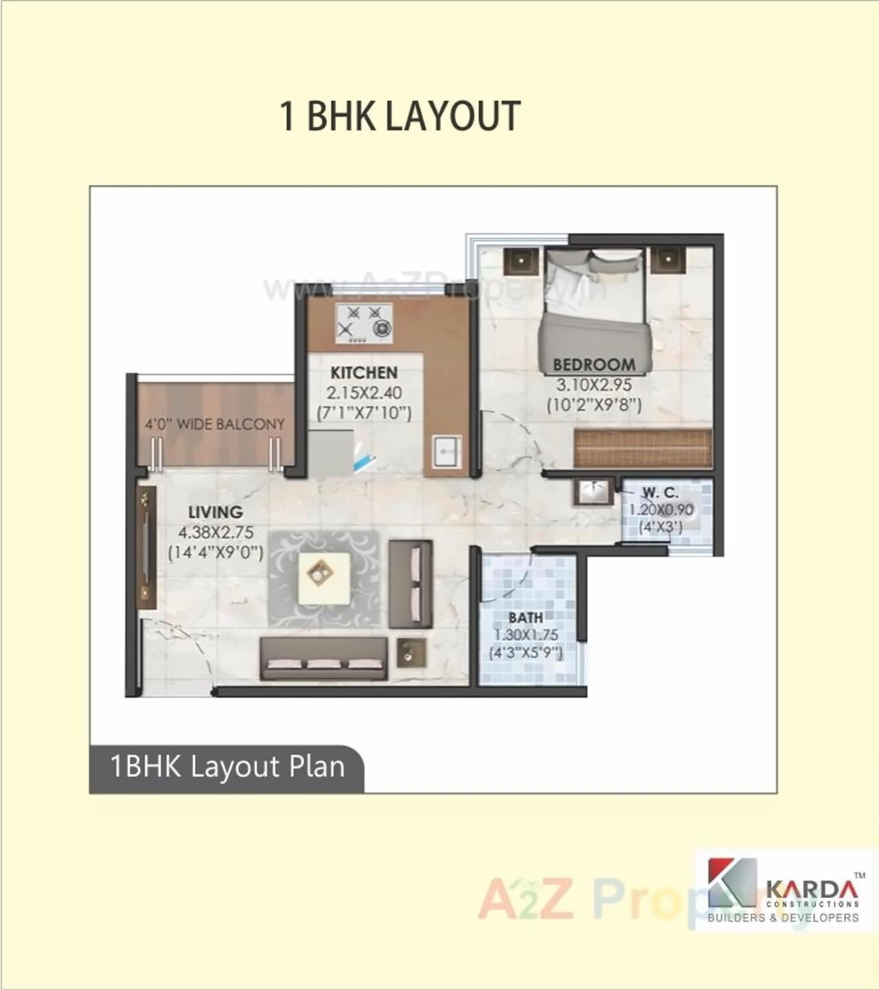 Layout of real estate project Hari Gokuldham located at Jail-road, Nashik, Maharashtra