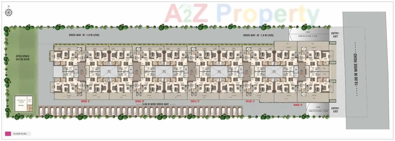 Layout of real estate project Hari Kunj Mayflower located at Nashik, Nashik, Maharashtra