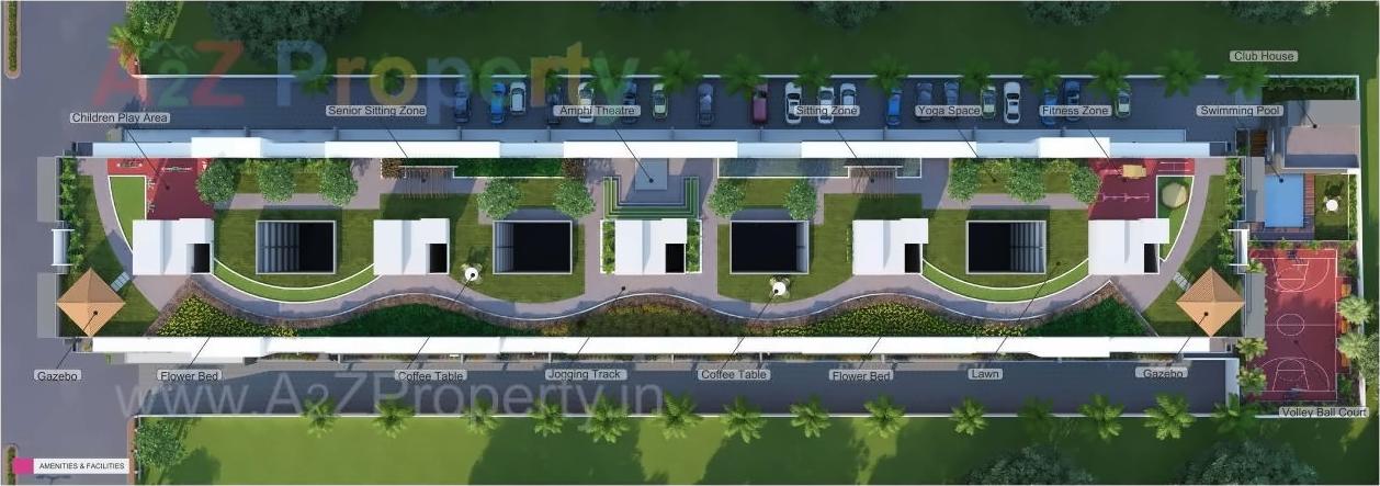 3D Elevation of real estate project Hari Kunj Mayflower located at Nashik, Nashik, Maharashtra