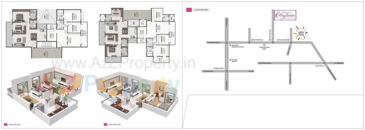 Layout of real estate project Hari Kunj Mayflower located at Nashik, Nashik, Maharashtra