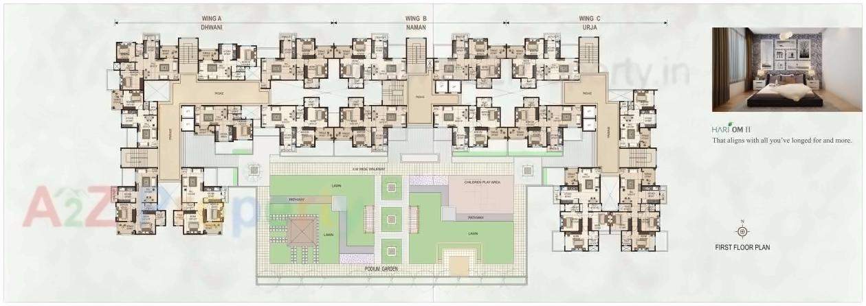 Layout of real estate project Hari Om located at Nashik, Nashik, Maharashtra