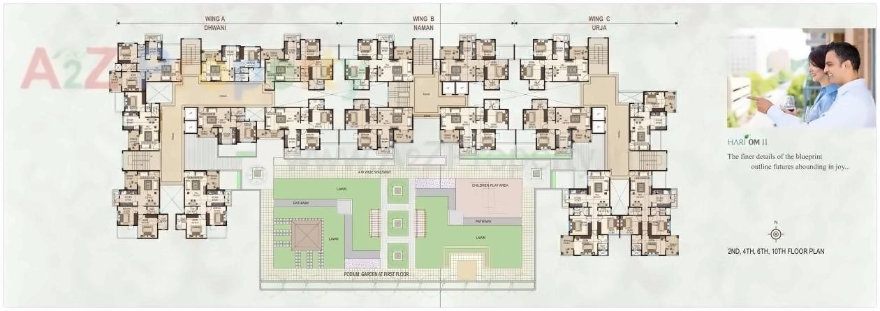 Layout of real estate project Hari Om located at Nashik, Nashik, Maharashtra