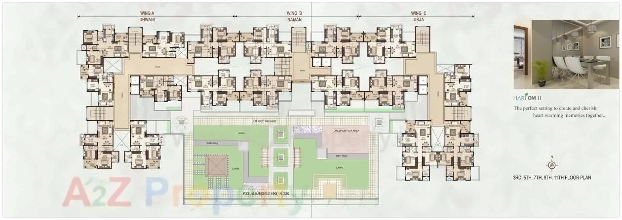 Layout of real estate project Hari Om located at Nashik, Nashik, Maharashtra