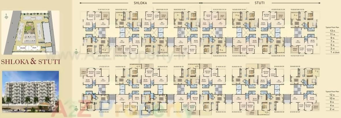 Layout of real estate project Hari Sanskruti located at Deolaligaon, Nashik, Maharashtra