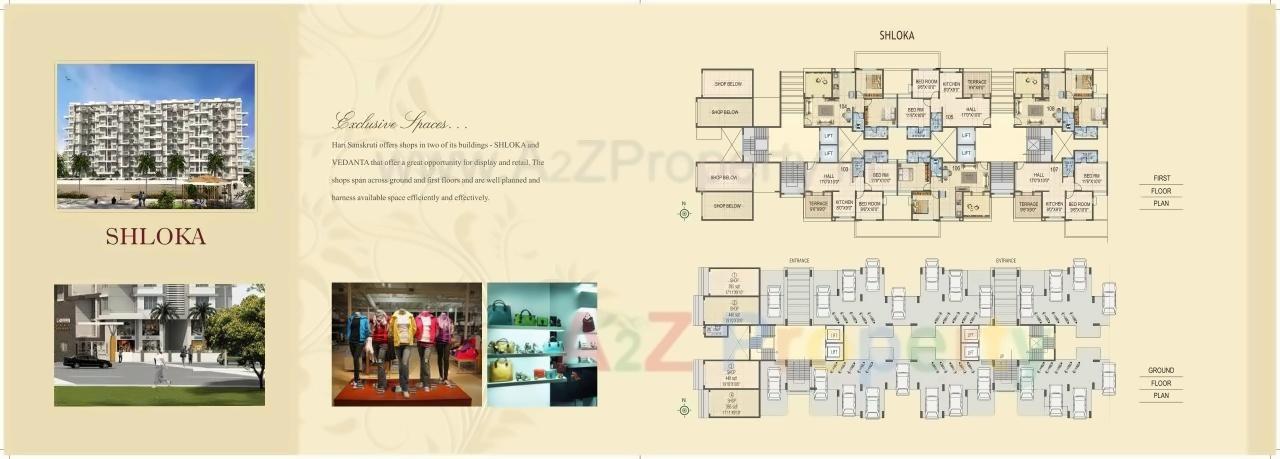 Layout of real estate project Hari Sanskruti located at Deolaligaon, Nashik, Maharashtra