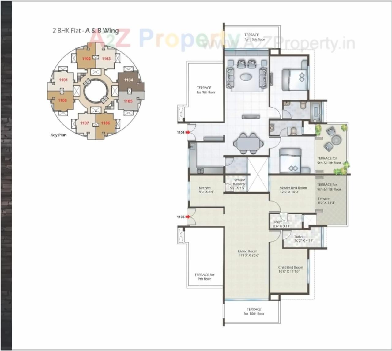 Layout of real estate project Hari Vishwa located at Nashik, Nashik, Maharashtra
