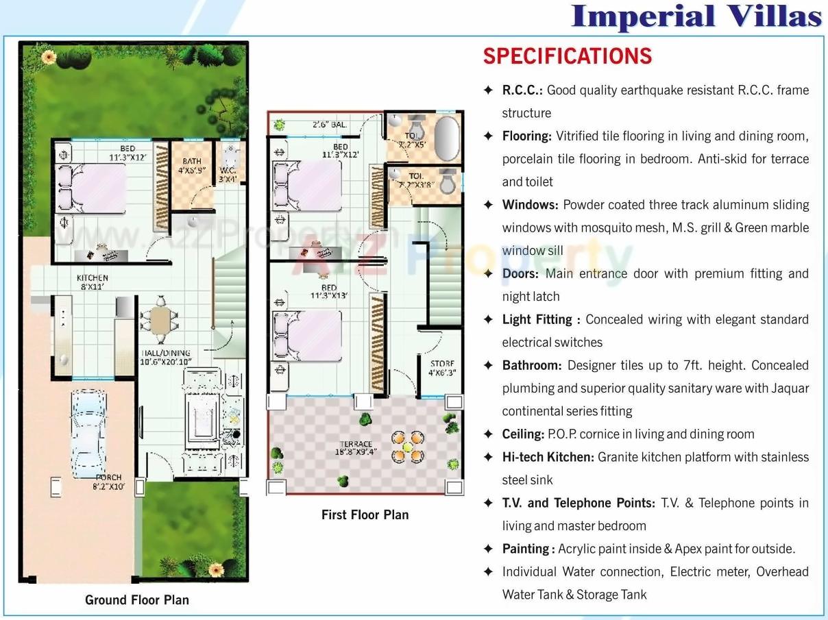Layout of real estate project Imperial Meadows located at Nashik, Nashik, Maharashtra