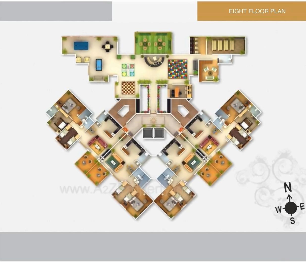 Layout of real estate project Ishwar Prestige located at Aanandwali, Nashik, Maharashtra