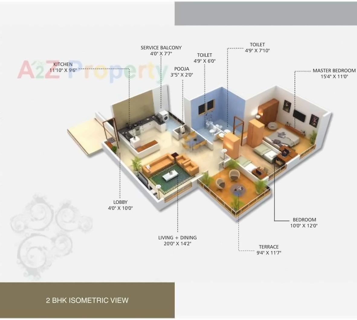 Layout of real estate project Ishwar Prestige located at Aanandwali, Nashik, Maharashtra