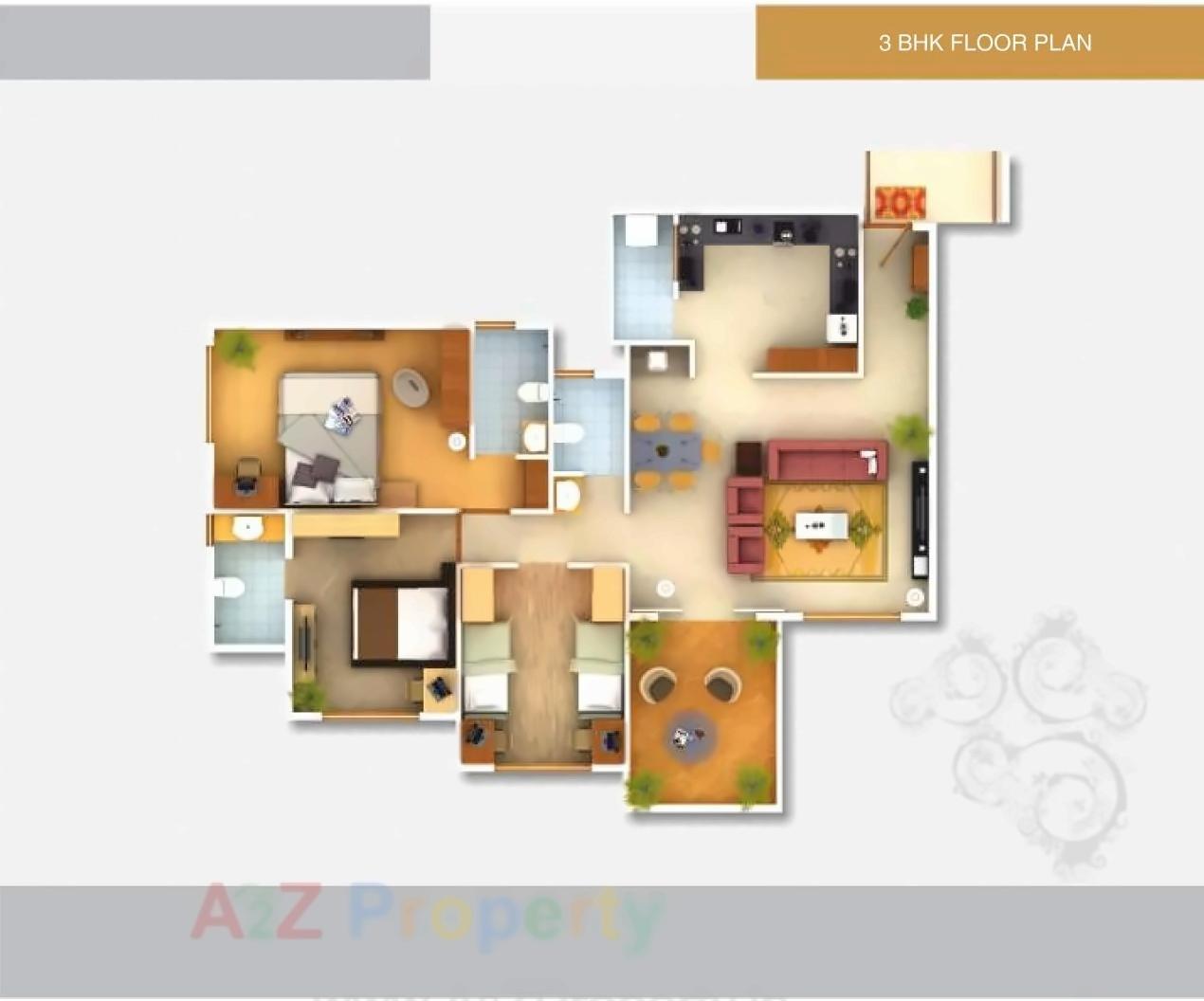 Layout of real estate project Ishwar Prestige located at Aanandwali, Nashik, Maharashtra