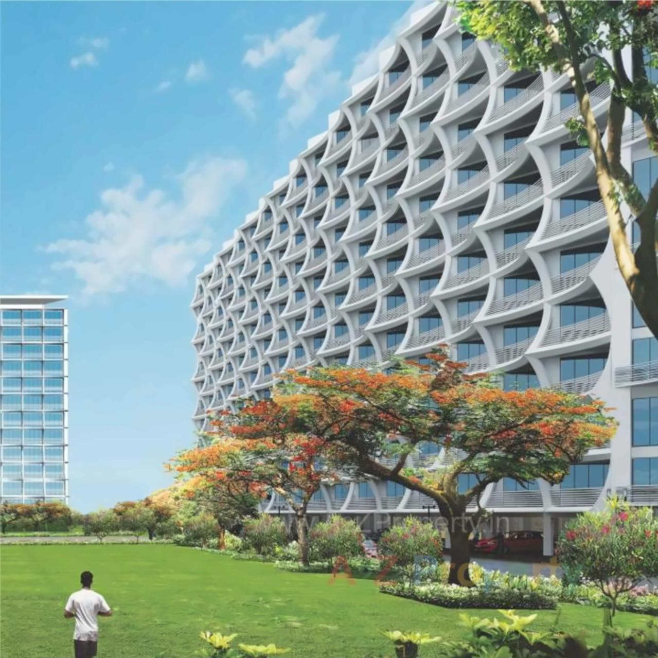 3D Elevation of real estate project Karmaa Galaxy located at Nashik-m-corp, Nashik, Maharashtra