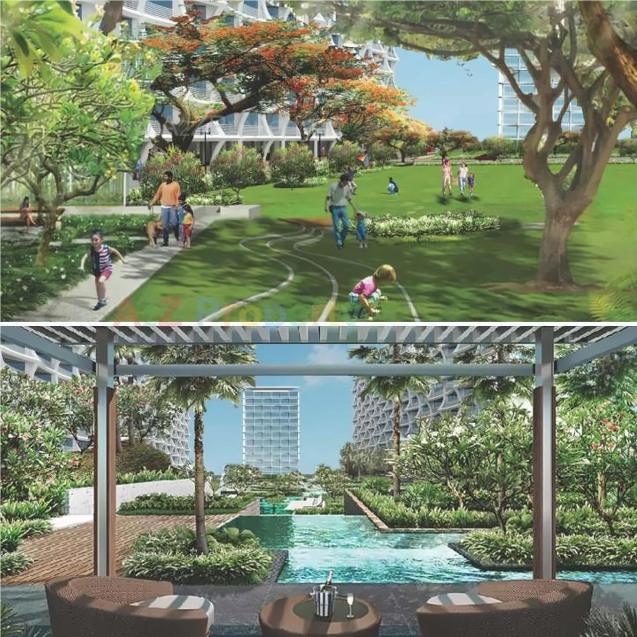 3D Elevation of real estate project Karmaa Galaxy located at Nashik-m-corp, Nashik, Maharashtra