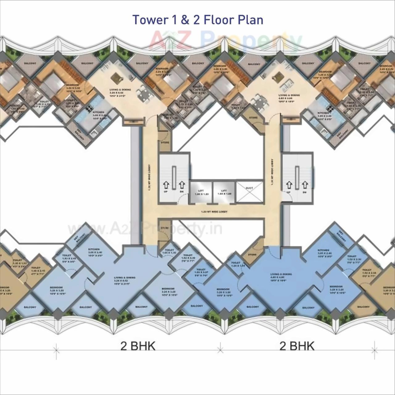 Layout of real estate project Karmaa Galaxy located at Nashik-m-corp, Nashik, Maharashtra