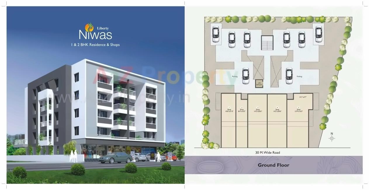 Layout of real estate project Liberty Niwas located at Nashik, Nashik, Maharashtra