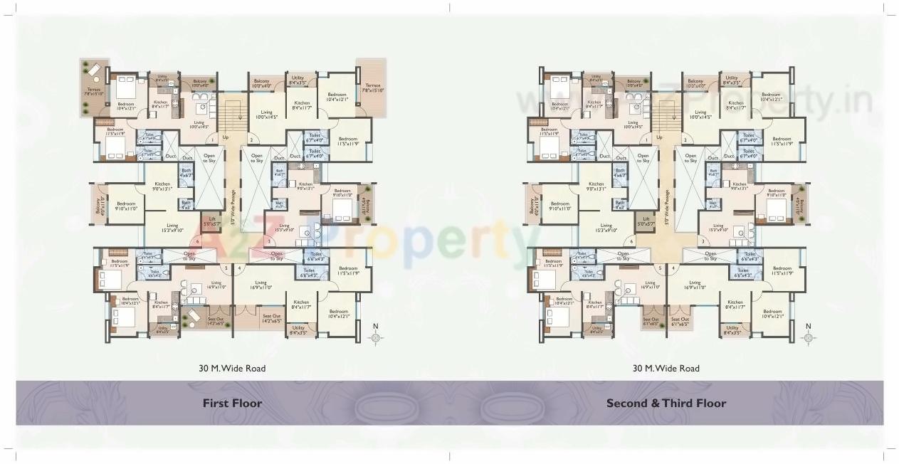 Layout of real estate project Liberty Niwas located at Nashik, Nashik, Maharashtra