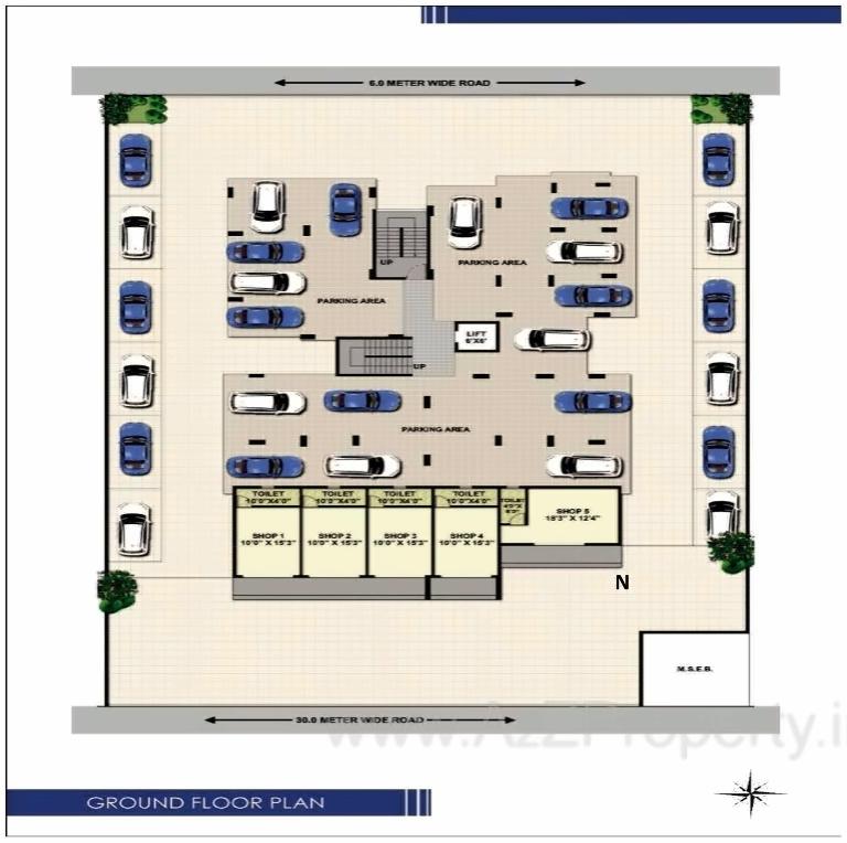 Layout of real estate project Malti Heights located at Nashik, Nashik, Maharashtra