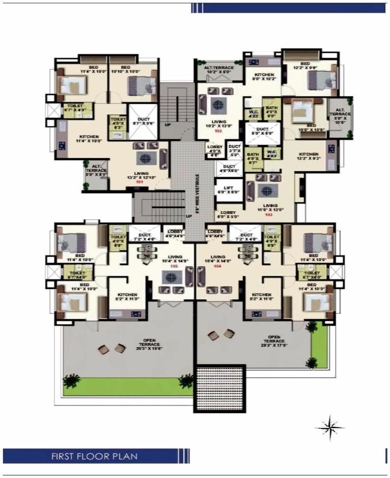 Layout of real estate project Malti Heights located at Nashik, Nashik, Maharashtra