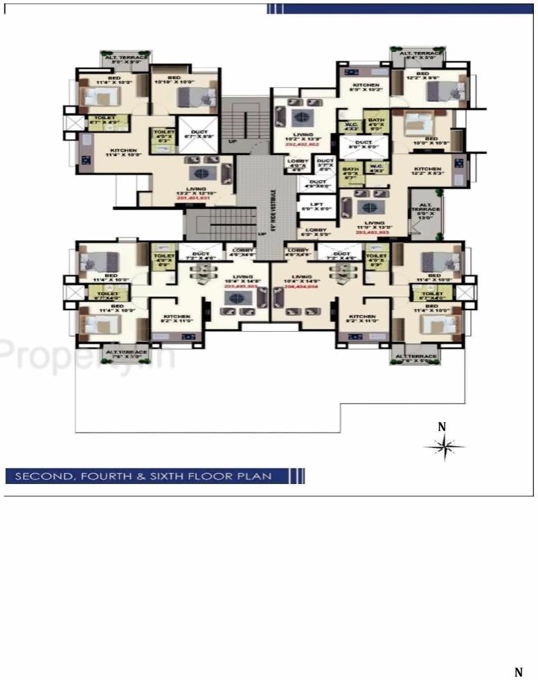 Layout of real estate project Malti Heights located at Nashik, Nashik, Maharashtra