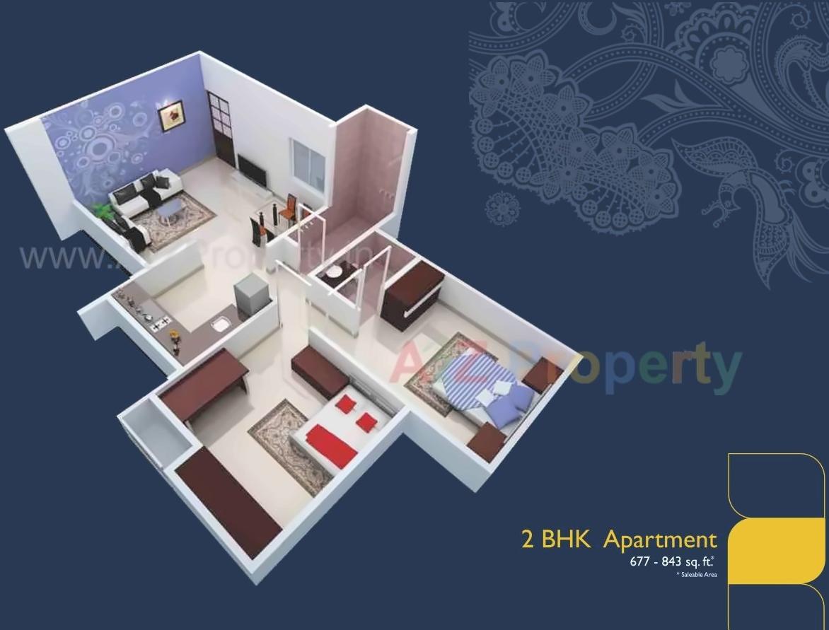 Layout of real estate project Nirman Vrindavan Gardens located at Nashik, Nashik, Maharashtra
