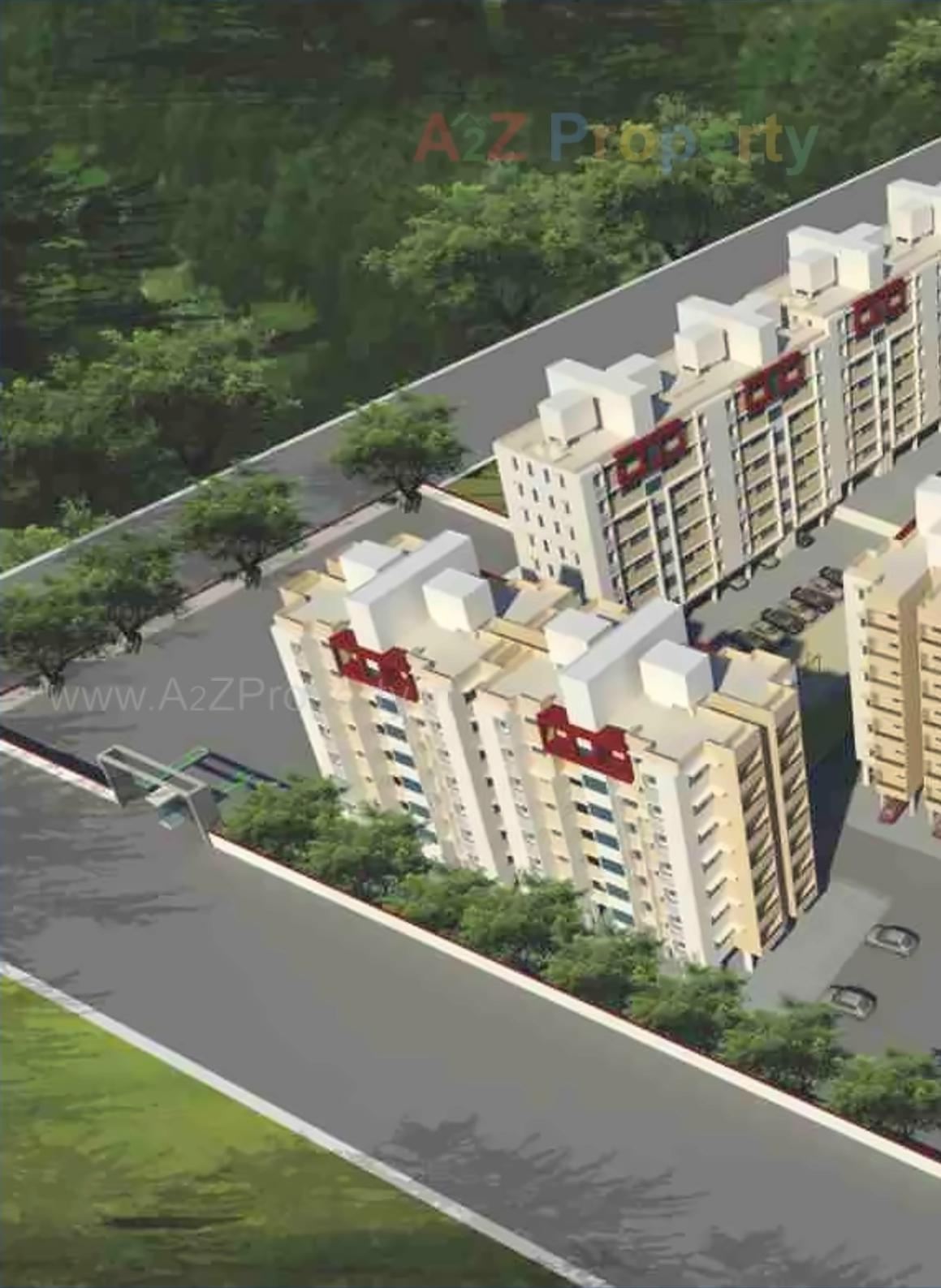 3D Elevation of real estate project Nirman Vrindavan Gardens located at Nashik, Nashik, Maharashtra