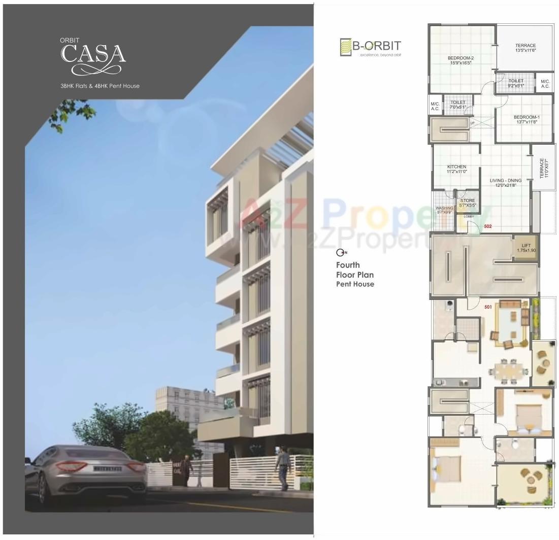 Layout of real estate project Orbit Casa located at Nashik, Nashik, Maharashtra