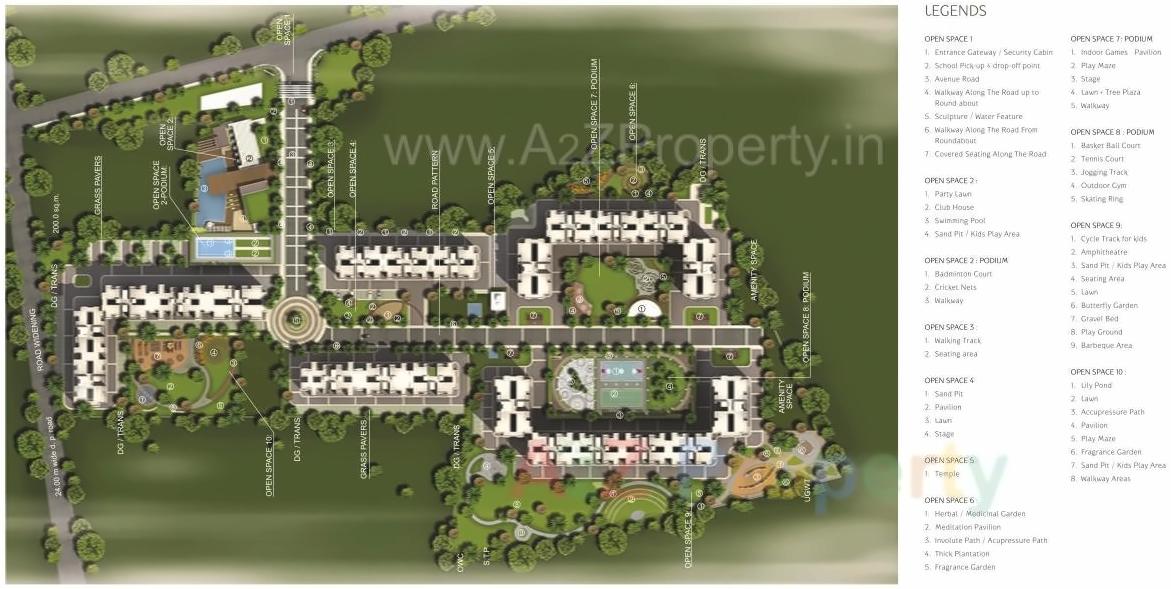 Layout of real estate project Parksyde Homes located at Nashik, Nashik, Maharashtra
