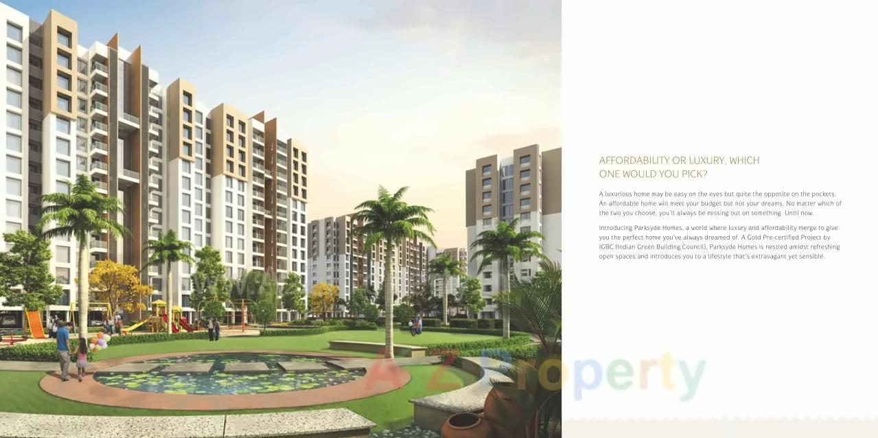 3D Elevation of real estate project Parksyde Homes located at Nashik, Nashik, Maharashtra