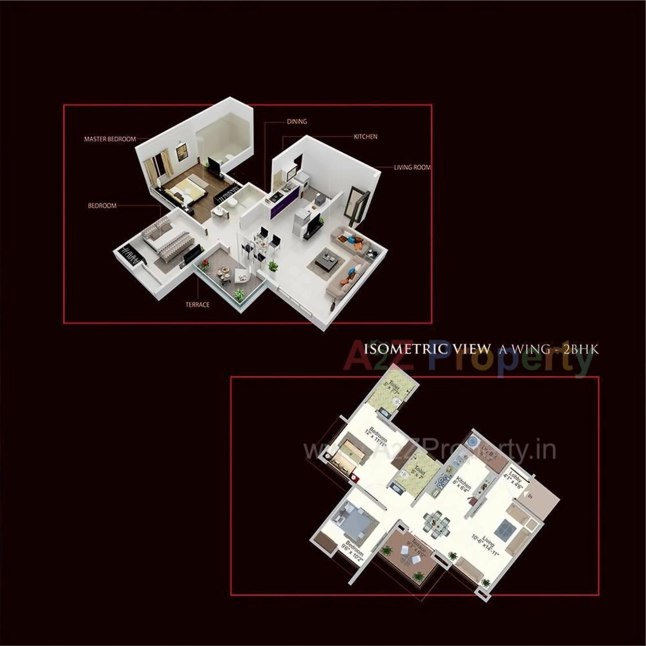 Layout of real estate project Prabhus Atlantis located at Aanandwali, Nashik, Maharashtra