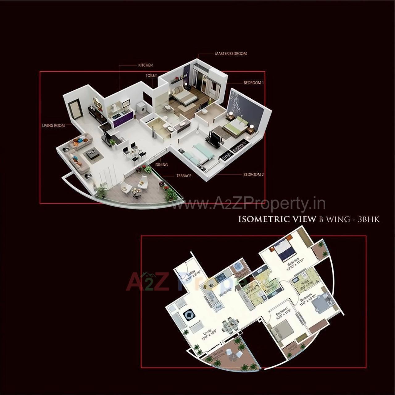 Layout of real estate project Prabhus Atlantis located at Aanandwali, Nashik, Maharashtra