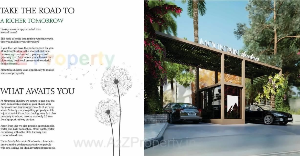 3D Elevation of real estate project Ram Realtys Mountain Shadow located at Pardevi, Nashik, Maharashtra