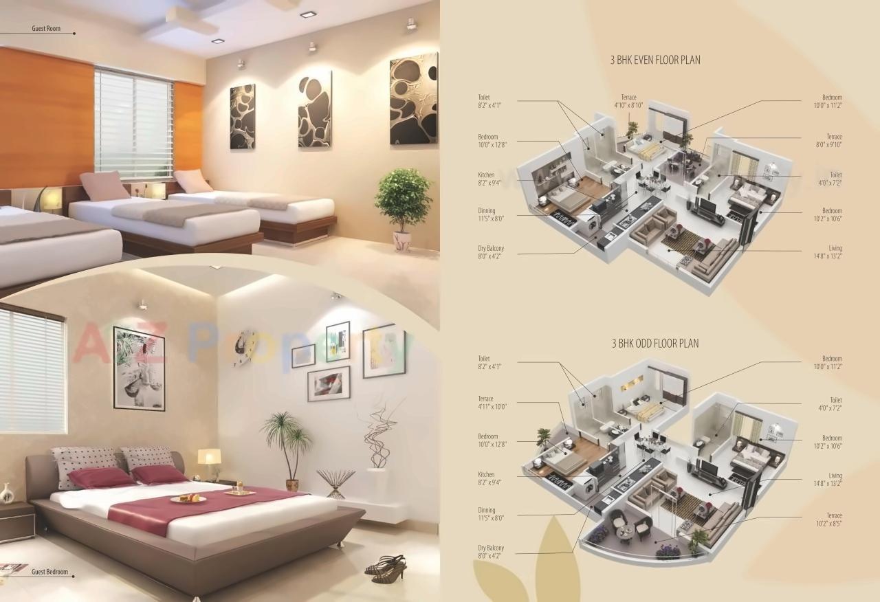 Layout of real estate project Ravi Renaissance located at Nashik-m-corp, Nashik, Maharashtra