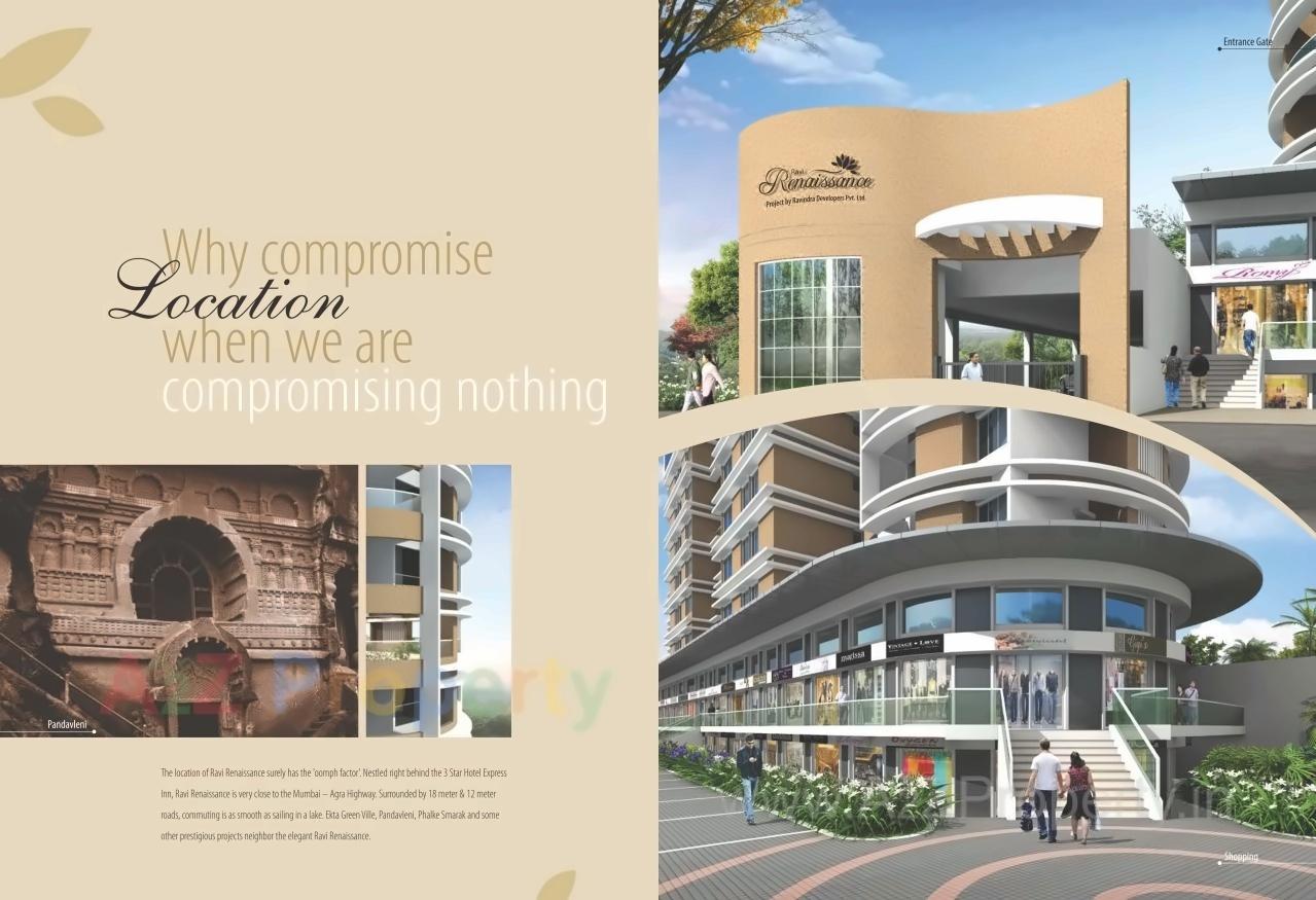 3D Elevation of real estate project Ravi Renaissance located at Nashik-m-corp, Nashik, Maharashtra