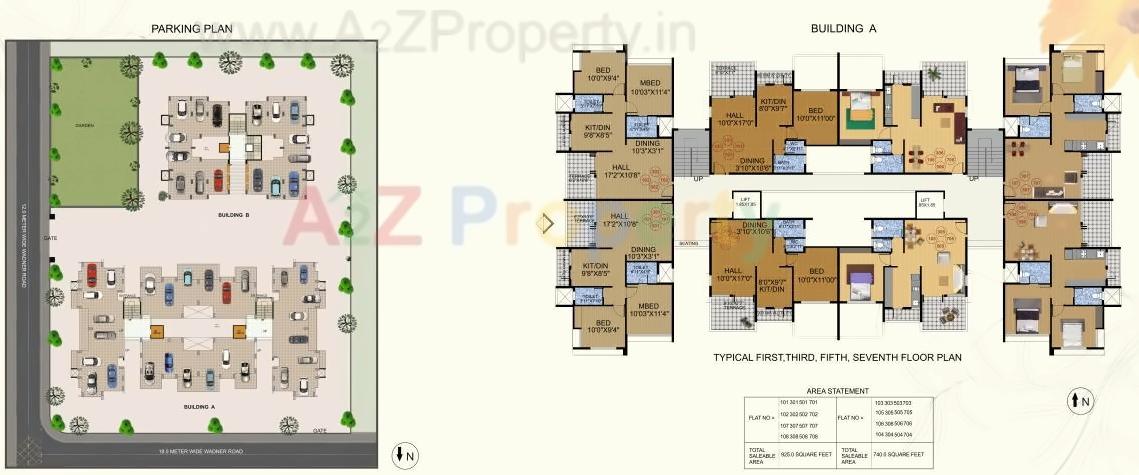 Layout of real estate project Renuka Darshan located at Vihitgaon, Nashik, Maharashtra
