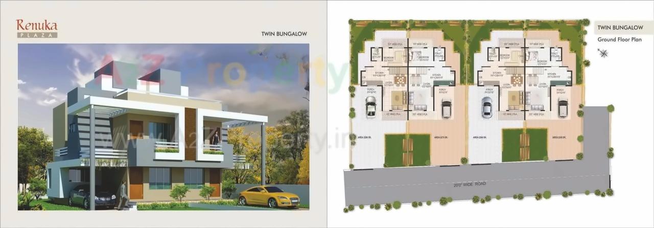 Layout of real estate project Renuka Plaza located at Sansari, Nashik, Maharashtra