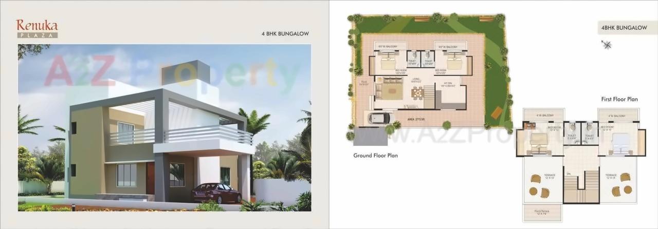 Layout of real estate project Renuka Plaza located at Sansari, Nashik, Maharashtra