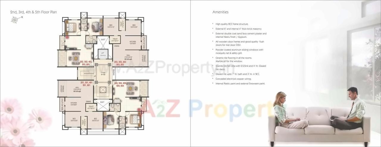 Layout of real estate project Renuka Prasanna located at Vihitgaon, Nashik, Maharashtra