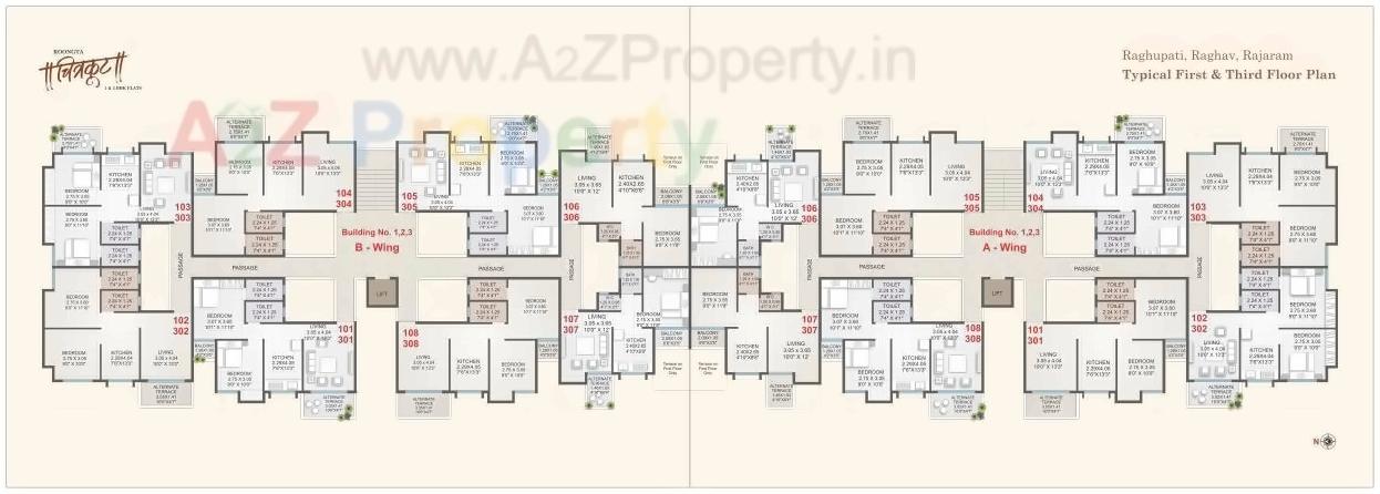 Layout of real estate project Roongta Chitrakoot Apartment located at Nashik, Nashik, Maharashtra