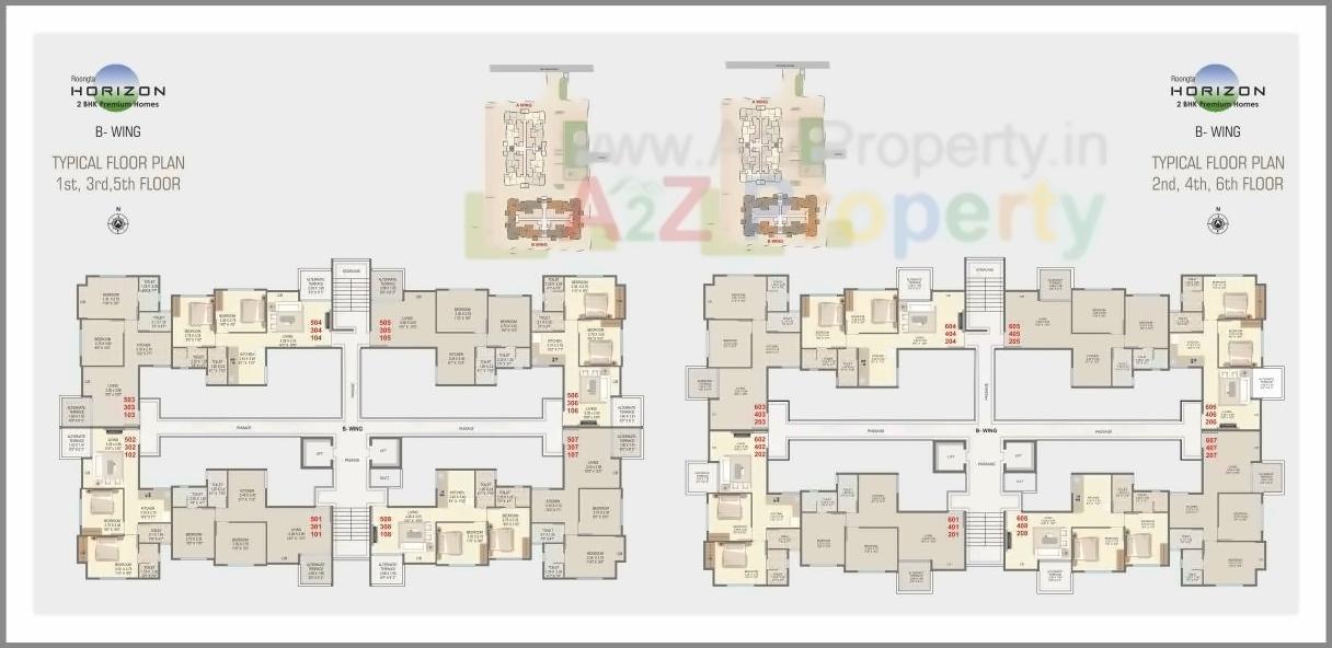 Layout of real estate project Roongta Horizon Apartment located at Nashik, Nashik, Maharashtra