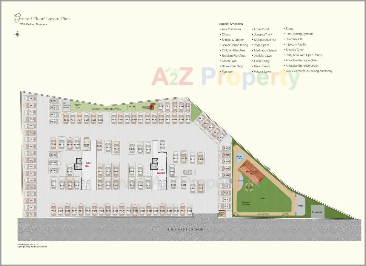 Layout of real estate project Roongta Imperia Apartment located at Nashik, Nashik, Maharashtra