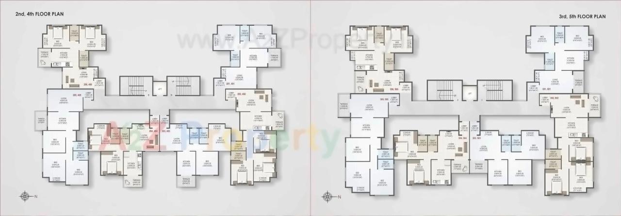 Layout of real estate project Roongta Township Apartment located at Nashik, Nashik, Maharashtra