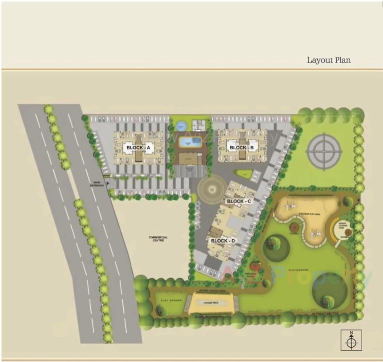 Layout of real estate project Royale B located at Nashik, Nashik, Maharashtra