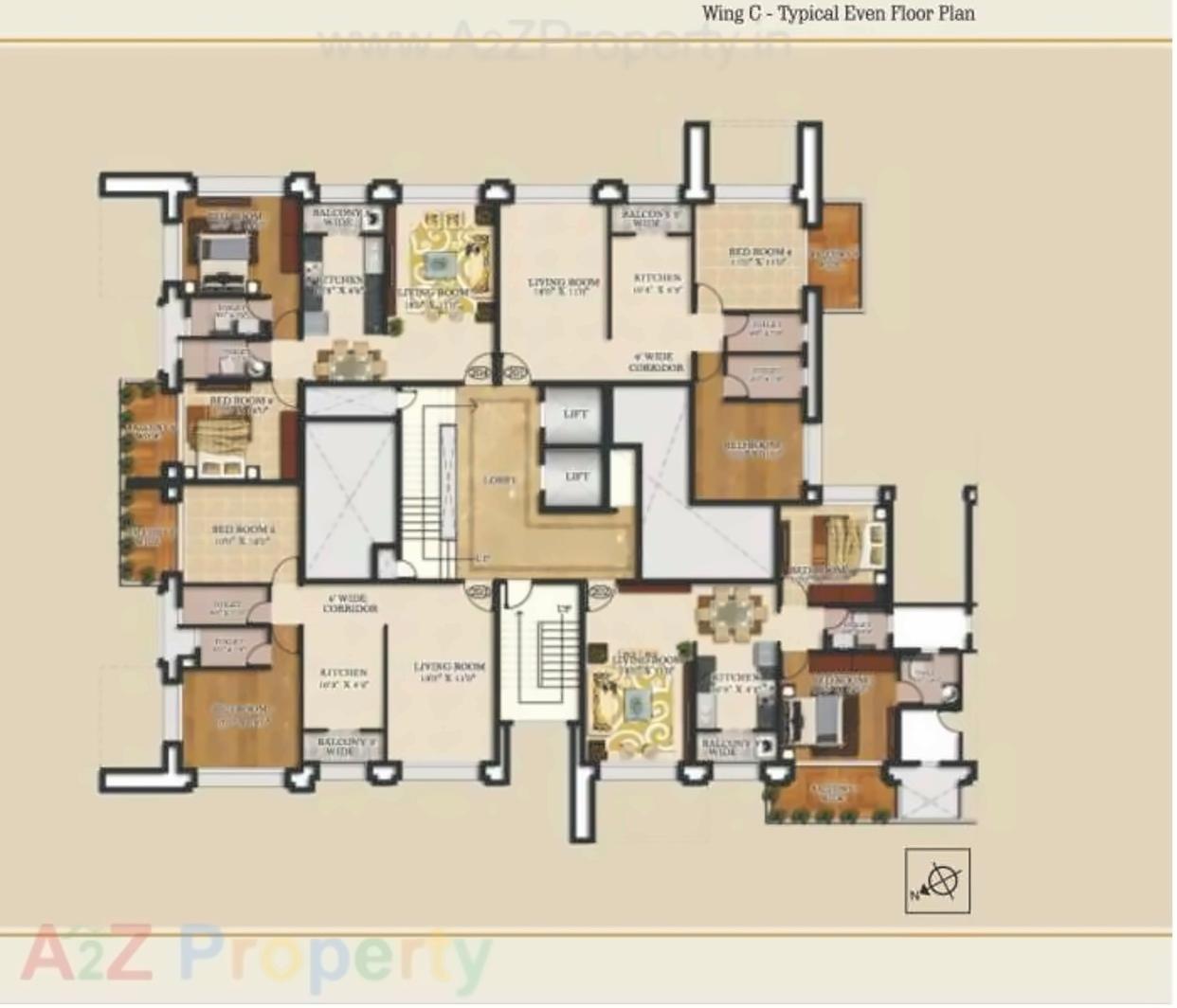 Layout of real estate project Royale B located at Nashik, Nashik, Maharashtra