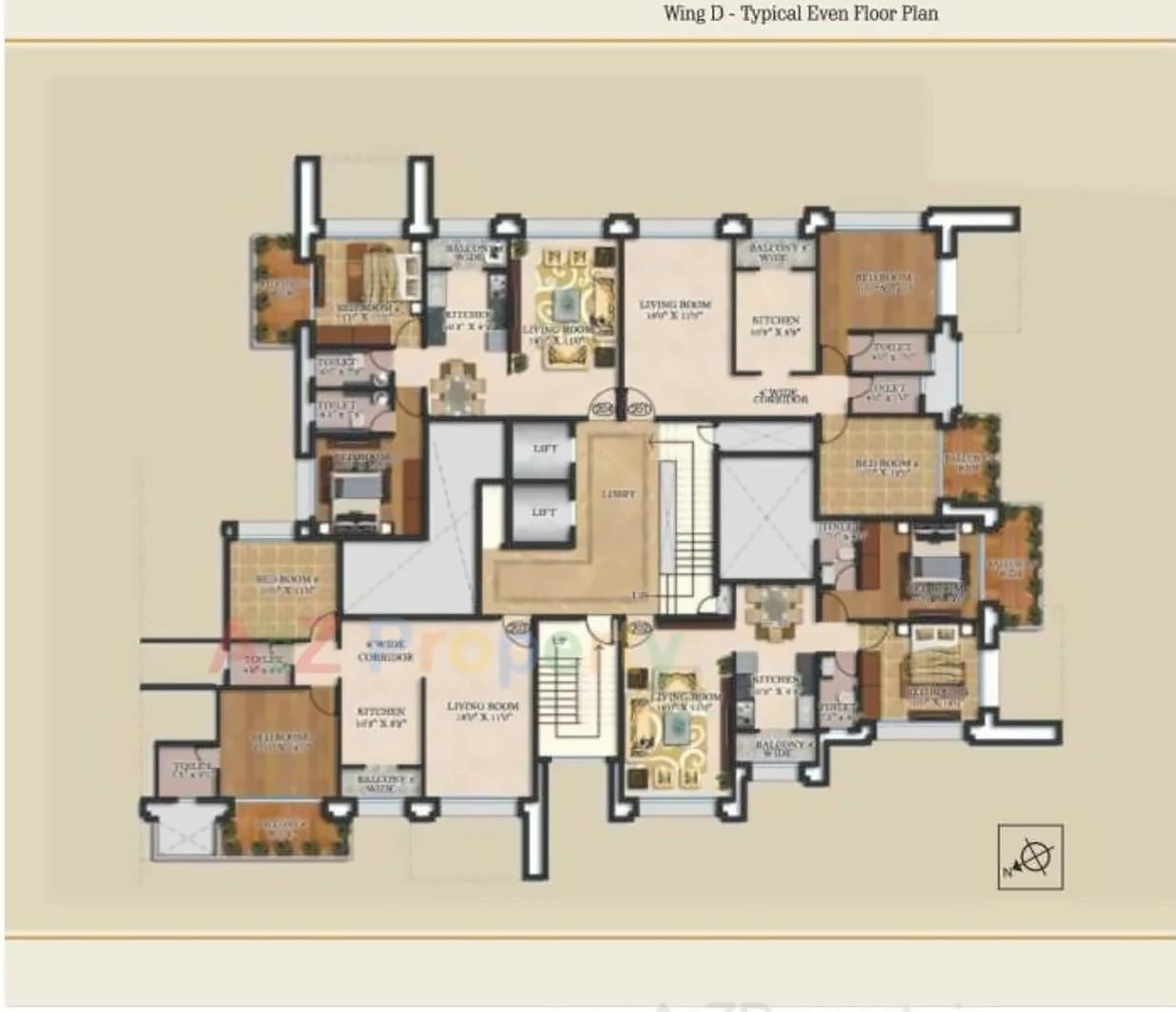 Layout of real estate project Royale B located at Nashik, Nashik, Maharashtra