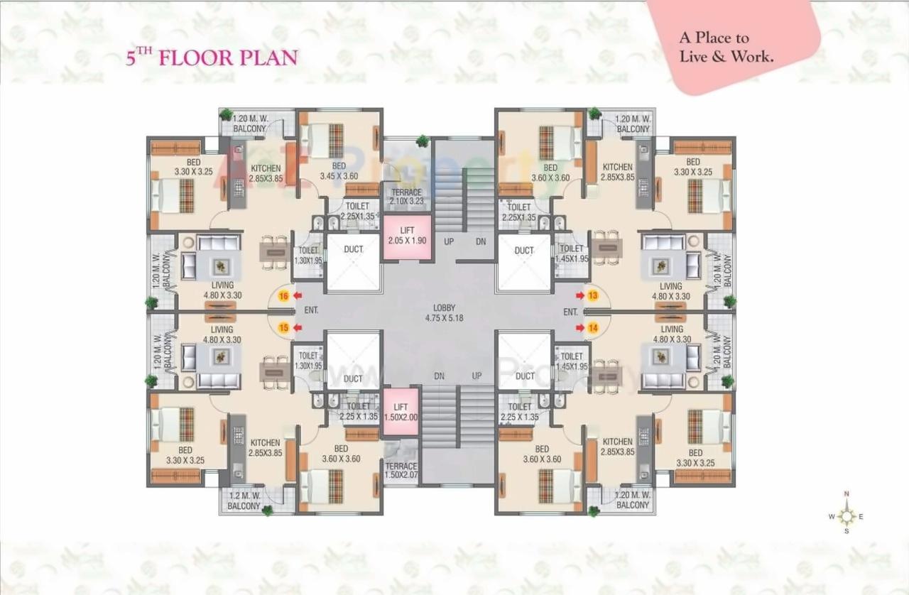 Layout of real estate project Sai Shilp Residency Prasad located at Nashik-m-corp, Nashik, Maharashtra